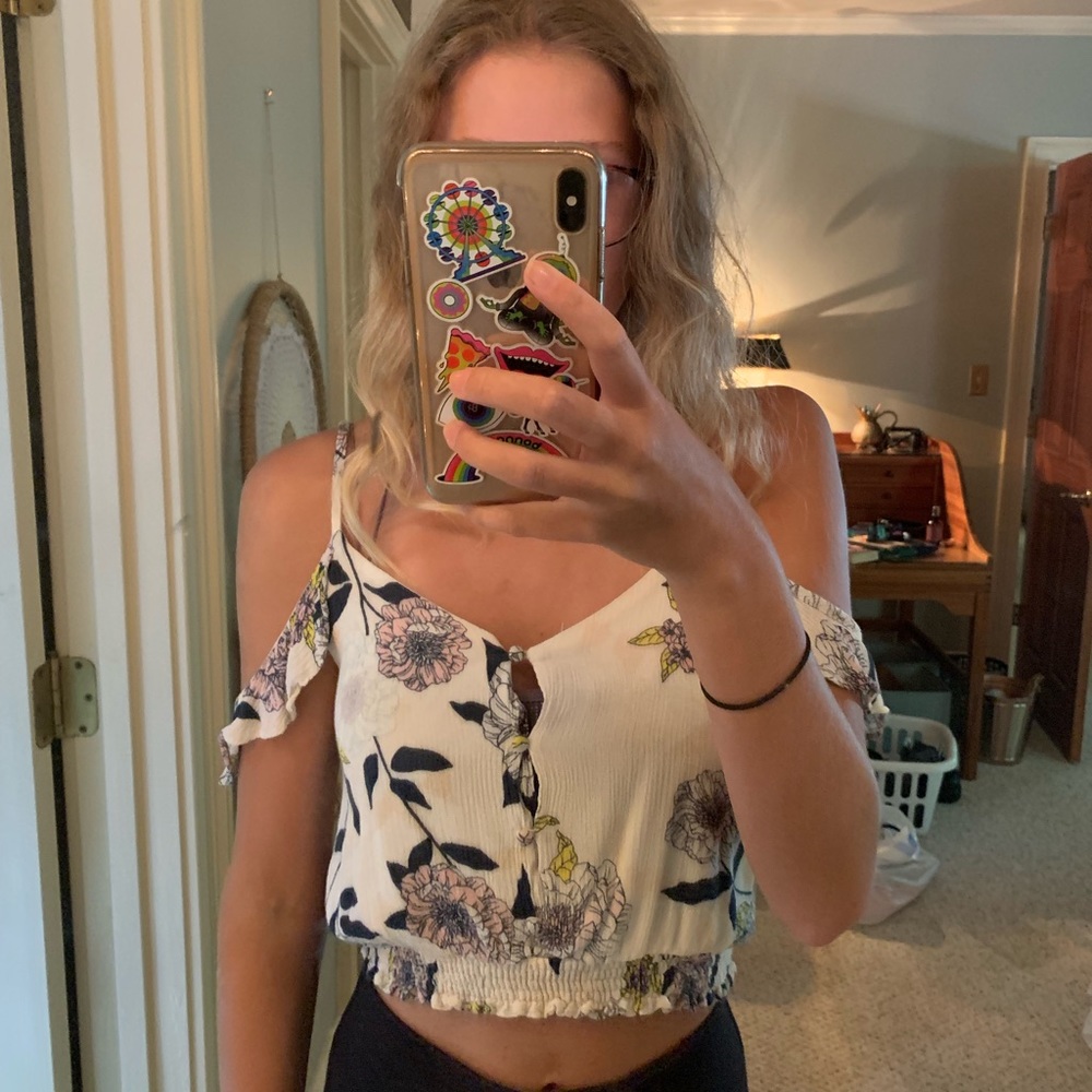 Flower crop top